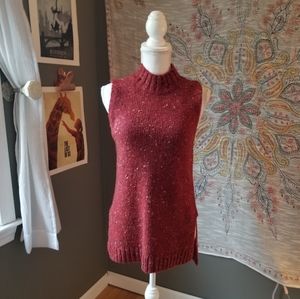 Abercrombie burgundy turtleneck sweater tank